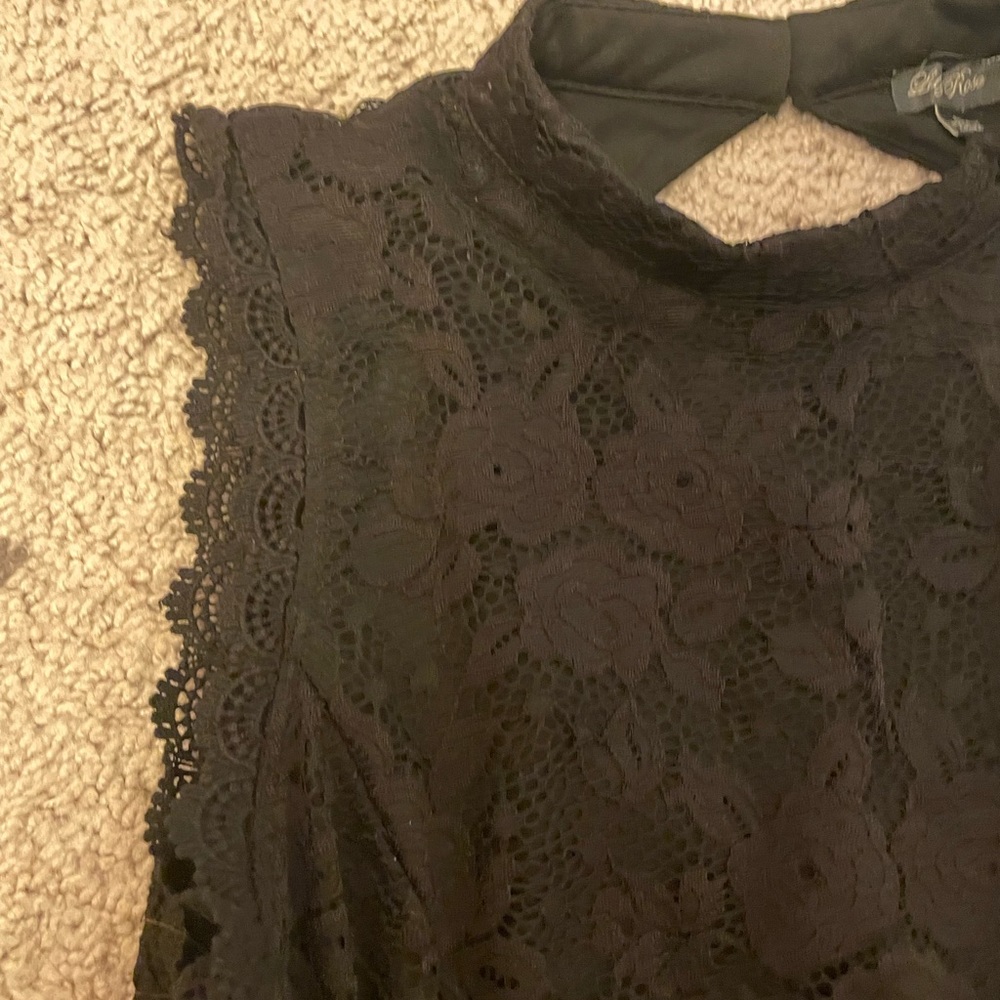 Lily Rose Black Mid length Dress